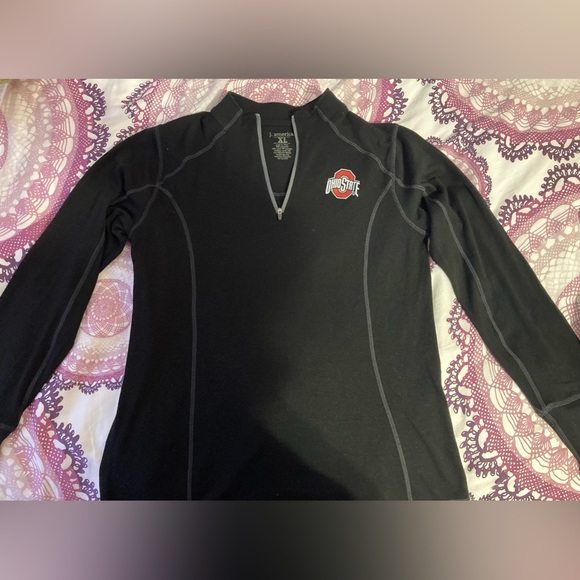J. America Tops - Ohio State 1/4 Zip. NWOT.